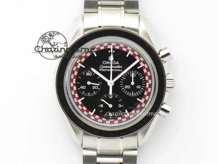 1222 Speedmaster SS 2013 Pro Racing On SS Bracelet Manual Winding Chrono Movement UrbanStyle 8230